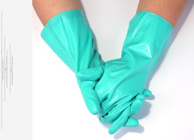 MAPA Ultranitril 492 nitrile dipped chemical resistant gloves acid and alkali resistant labor protection gloves laboratory