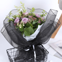 Ins wind Korea imported coarse mesh plain flower wrapping paper flower material flower shop supplies flower material