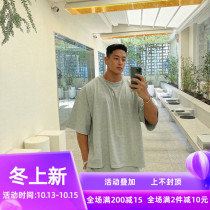 Muscle Faith Fitness Short Sleeve Male Tide Brothers Basketball Training Youth Cotton Sports Leisure Loose Half Sleeve T-shirt