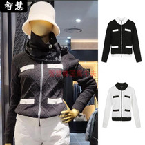 South Korea ST ANDREWS GOLF SUIT JACKET 21 AUTUMN AND WOMENS STAND-UP COLLAR WARM ZIPPER KNIT JACKET