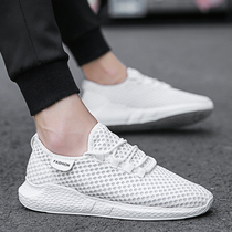 202 new mens shoes summer breathable mesh shoes Korean version of the hole shoes wild summer casual sandals wear trendy shoes outside