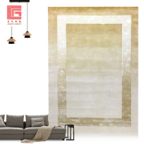Pure Color Gradient Wool Rug Sky Silk Bamboo Fiber Modern Minima Eurostyle Light Extravaganza Living-room Bedroom Bedside Carpet
