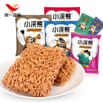 Unified little Raccoon simply noodles barbecue flavor 46g Crushed noodles Heart noodles instant noodles Specialty snacks