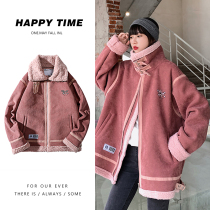 Couple clothing winter clothing coat women plus fat large size salt cotton wool cotton clothing ins tide fat mm thin coat