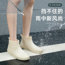 Windshoe female winter slippery low help water shoes short boots rain boots wear car wash and kitchen shoe rubber shoes work shoes