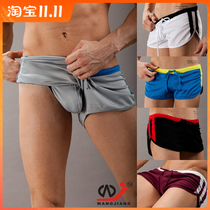 Summer mens two-three-point shorts casual home pants loose Beach hot pants Aro pants fitness running sweatpants