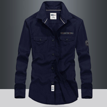 2021 spring new cotton and hemp long-sleeved shirt men breathable youth tooling large size linen casual shirt trend