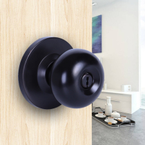 Stainless steel ball lock Black ball lock Ball type door lock Indoor door lock Bedroom bathroom round lock Universal type