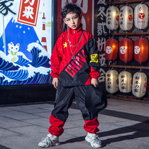 New Jazz Dance Performance Suit Children Street Dance Suit Hip Hop Middle Country Wind Less Kids Fashion Men And Women Acting Out