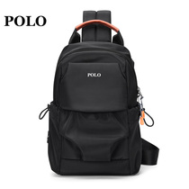 Polo men slanted shoulder bags with large capacity and light pouch sports male bag fashion personality braces and small backpacks