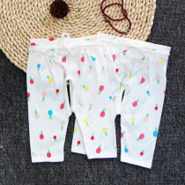 Summer monk clothing summer clothes newborn clothes 0-3 months newborn baby pants pure cotton baby pants 2 pieces