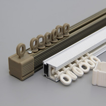 Deyu aluminum curtain track Nano silent top side mounted single and double track selected accessories