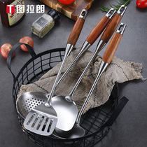 304 stainless steel spatula spoon frying spatula colander set Household kitchen cooking shovel frying spoon kitchenware 4-piece set
