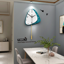Nordic light luxury clock clock living room home fashion simple modern creative personality Art Net red clock hanging wall