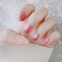 A piece of Yueshengyin nail polish 63 flower waltz overlay 14 stars sugar amusement park super beautiful pink and tender