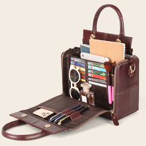 2022 commuter package with female inclined satchel capacity briefcase genuine leather multifunction for work hand 2021 new wave