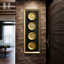 Landscape Springs Sofa Background Wall Decoration Painting Decent Board Room Handmade Solid Soft Dress Hanging Painting Hotel Device Physical Painting