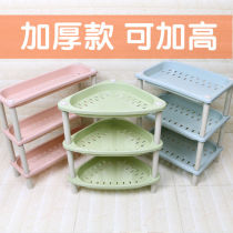 Bathroom shelf Bathroom washbasin washbasin toilet Plastic storage storage face washing desktop floor shelf