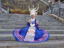 Aying Miao Yi 2021 Miao Tujia Xiangxi performance costume minority dance costume stage