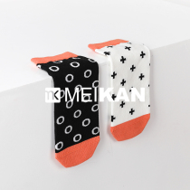 2 pairs of MEIKAN retro round polka spot short socks ladies cotton Japanese Harajuku style Cross women socks boat Socks