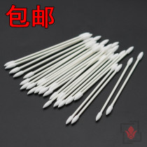 Ultra-fine head color cotton swab Gundam model color infiltration line wipe double-headed ultra-fine cotton swab accessory tool 25 pcs