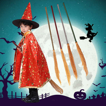 Halloween accessories props retractable magician witch broom childrens activity accessories decoration