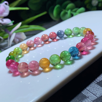 Tyin Basil Basil Bracelet Woman 7 5 mm 16 2 gr Wangfu Crystal Candy Rainbow Single Ring Hand Strings 87520