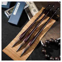 Big brand pick-up Wolf paper fly three Xixinzhai high-end calligraphy and painting handmade brush high-end gift box