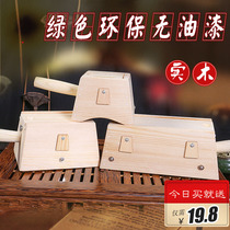 Moxibustion solid wood double hole single hole moxibustion box Wooden moxibustion strip Moxibustion warm moxibustion device Household moxibustion column moxibustion wooden box