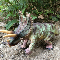 Large childrens toy simulation dinosaur model ancient animal soft plastic New Triceratops pentagonal Dragon morsaurus boy