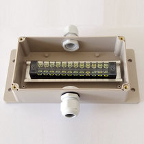 158*90*60 waterproof junction box with ears one in and one out 12 terminals outdoor wiring box cable sealing box