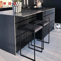 Nordic bar chair Modern simple bar stool Cashier chair High chair Backrest Front desk chair Jewelry chair