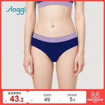 Diuanfens sloggi cotton underpants womens comfortable and breathable seamless mid-waist boxer pants 76-1181