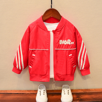 Boys spring baseball uniform 2020 new childrens baby super foreign style jacket 5 childrens baby spring and autumn top 3 years old