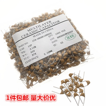 CT4 monolithic capacitors 105K 1uf 50V 1000NF pitch 5 08MM material X7R ± 10%