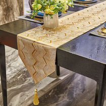 Light luxury Blue Gold Cloth tablecloth home living room coffee table table table cloth European style simple American orange table flag