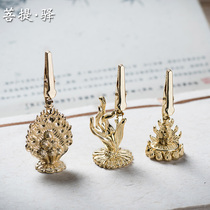  Multi-function incense holder Taiwan lotus incense holder gourd incense holder creative incense burner incense insert Copper alloy variety selection