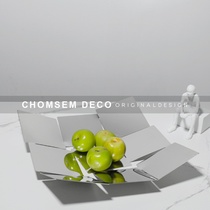 Modern light luxury hotel minimalist fruit bowl fruit plate Creative art soft decoration Model room sales office decoration