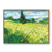 Grass Van Gogh oil painting living room decoration painting bedside bedroom hanging painting porch famous painting green mural finished product
