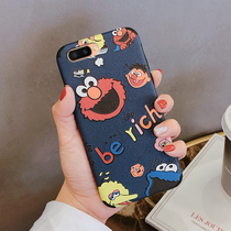 NTTN oppor17 mobile phone shell oppor15 male and female oppor11 net red cartoon Sesame Street oppor11s silicone anti-drop r11plus all inclusive