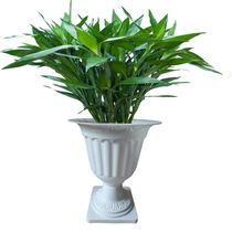 Hydroponic bowl lotus flower pot soil breeding dual-purpose flower pot resin plastic flower pot European green planting flower growing vegetable pot