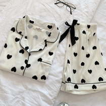 VIRRI CIAGA ladies sleepwear short sleeves pure cotton sweet girls Summer thin summer home Home Suits Suit