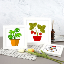 Student children 2021 New handmade small pieces cross stitch beginner own small simple novice beginner small