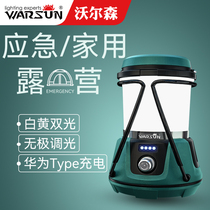 Walsen camping lights outdoor lighting camping lights led tent lights super bright charging emergency hanging lights long battery life