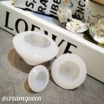 Solid 3D diamond mirror surface fog surface silicone mold DIY drop glue plaster cell phone holder key button swing table decoration