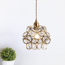 Light luxury minimalist chandelier homestay bar entrance cloakroom aisle childrens room princess room corridor Yang petals