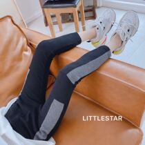  Girls baby Korean childrens clothing girls leggings autumn Korean version of Western style leggings Childrens sports pants slim pants trend