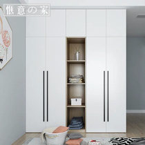  Wardrobe Modern simple Nordic bedroom double door three door four door five door six door overall swing door large wardrobe
