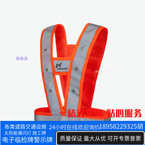LED luminous safety vest night duty traffic safety reflective vest road construction clothing riding fluorescent clothing