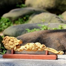 Boxwood carvings carvings crafts ornaments modern home decorations Pisces lotus flowers more than every year